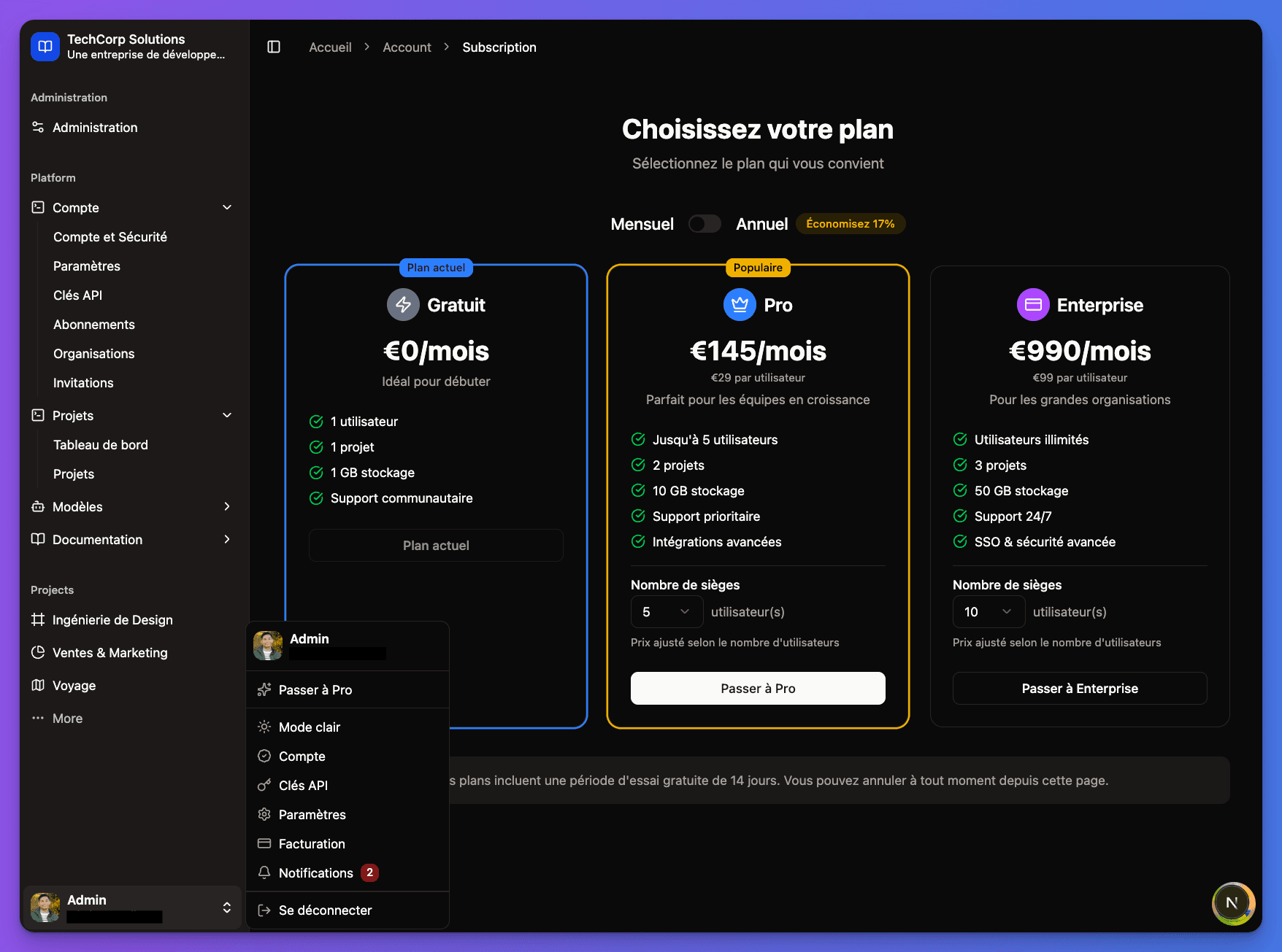 SaaS Subscription Management