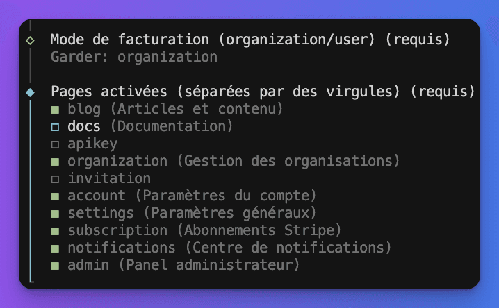 CLI Pages Configuration